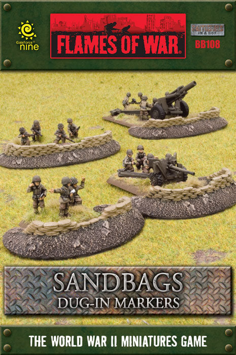 BB108 Sandbags - Dug in Markers | Grognard Games