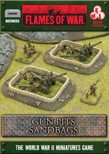 BB120 Sandbags - Gun Pit Markers | Grognard Games