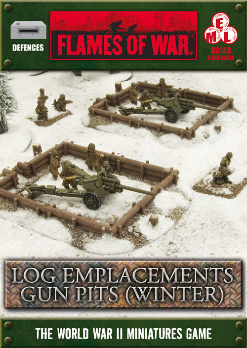 BB149 Gun Pits Log Emplacements: Winter | Grognard Games