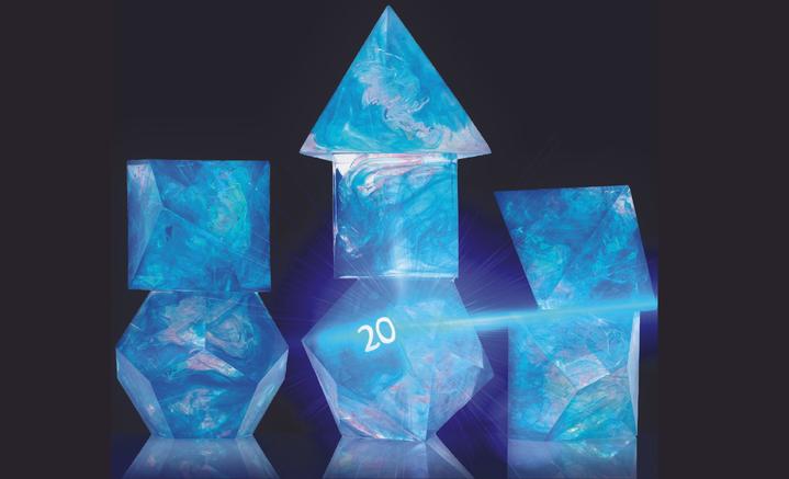 Sirius Blue Cloak & Dagger 7 Dice-set | Grognard Games