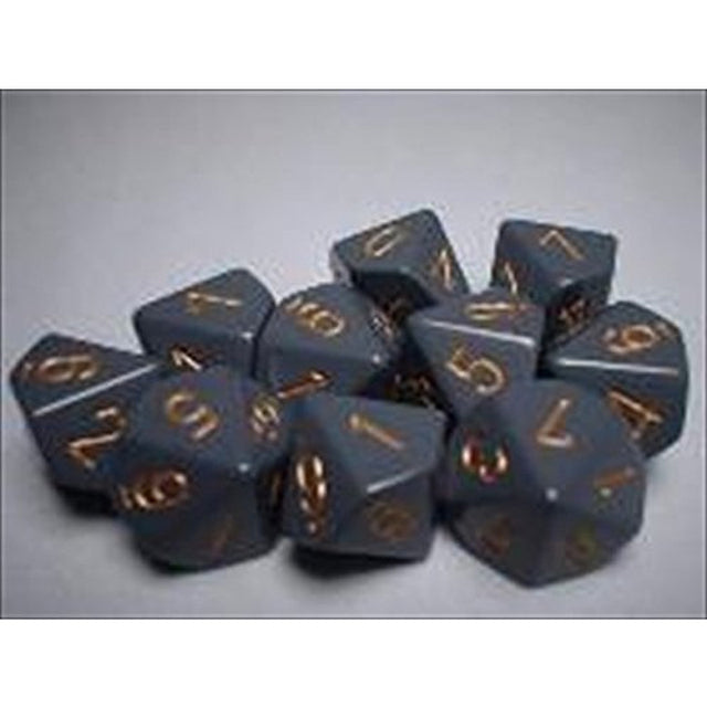 CHX25220 10 D10 Dark Grey/copper | Grognard Games