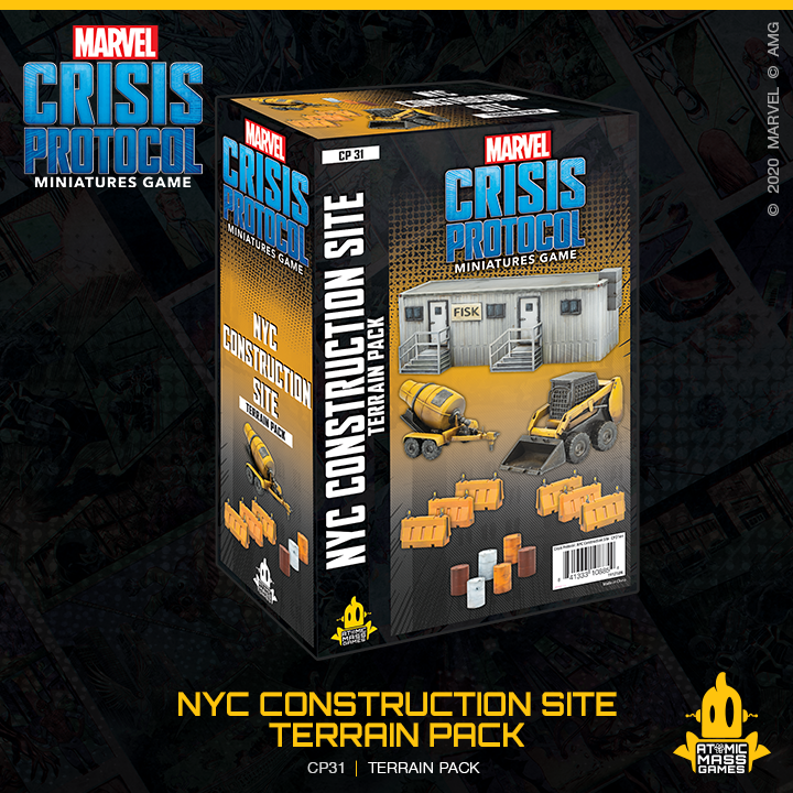 CP 31 Marvel Crisis Protocol: NYC Construction Site Terrain Pack | Grognard Games