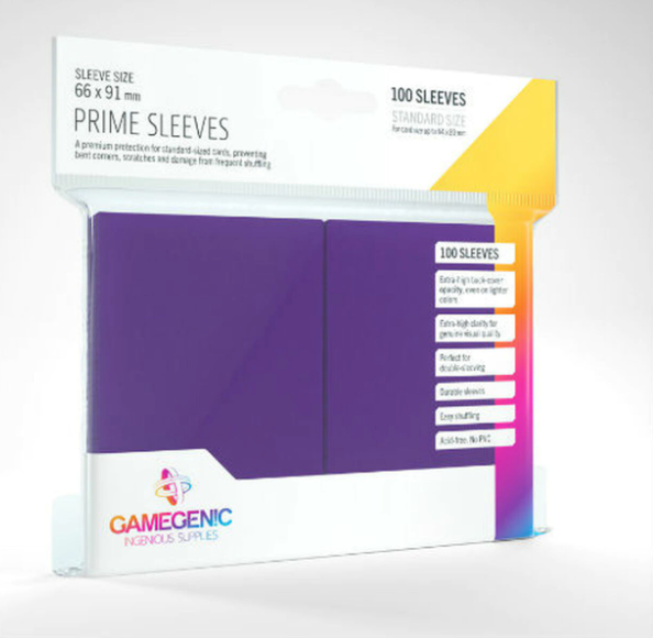 Gamegenic GG1033 Matte Prime Sleeves Purple | Grognard Games