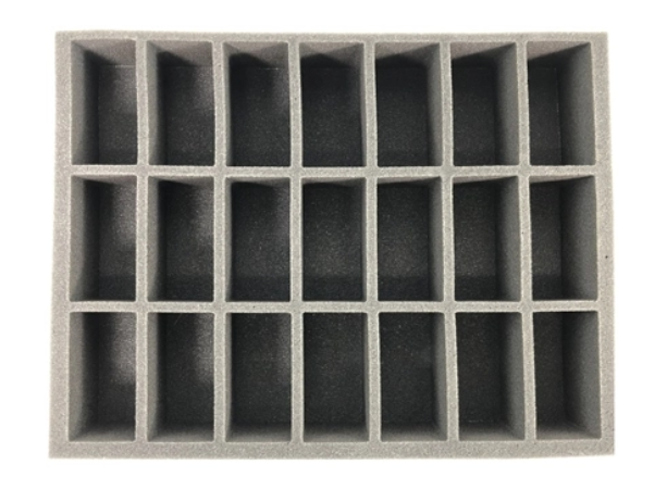 Battlefoam: 21 Generic Tall Model Foam Tray | Grognard Games