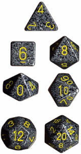 CHX25328 Speckled Urban Camo 7 dice set | Grognard Games