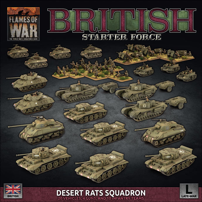 Flames of War: D-Day British Desert Rats Squadron | Grognard Games