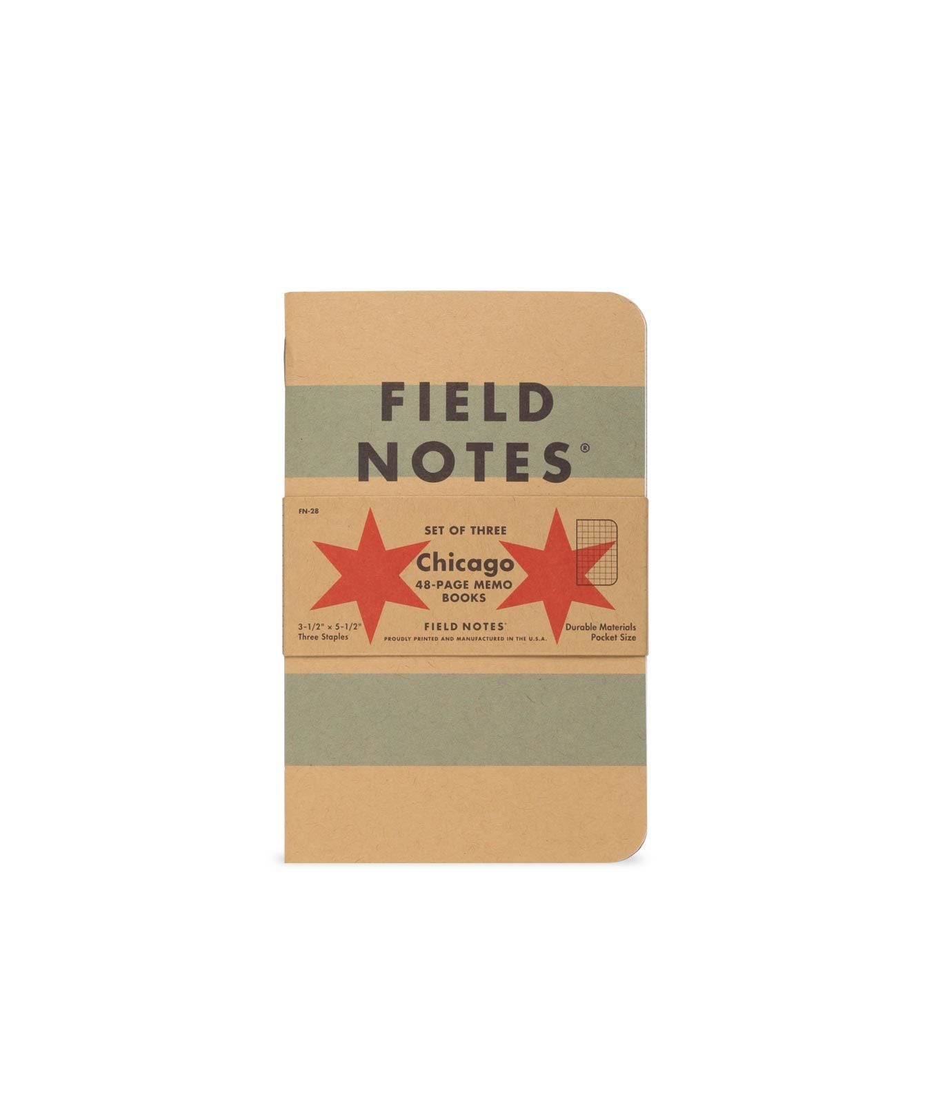 Field Notes CHICAGO EDITION 3-PACK | Grognard Games