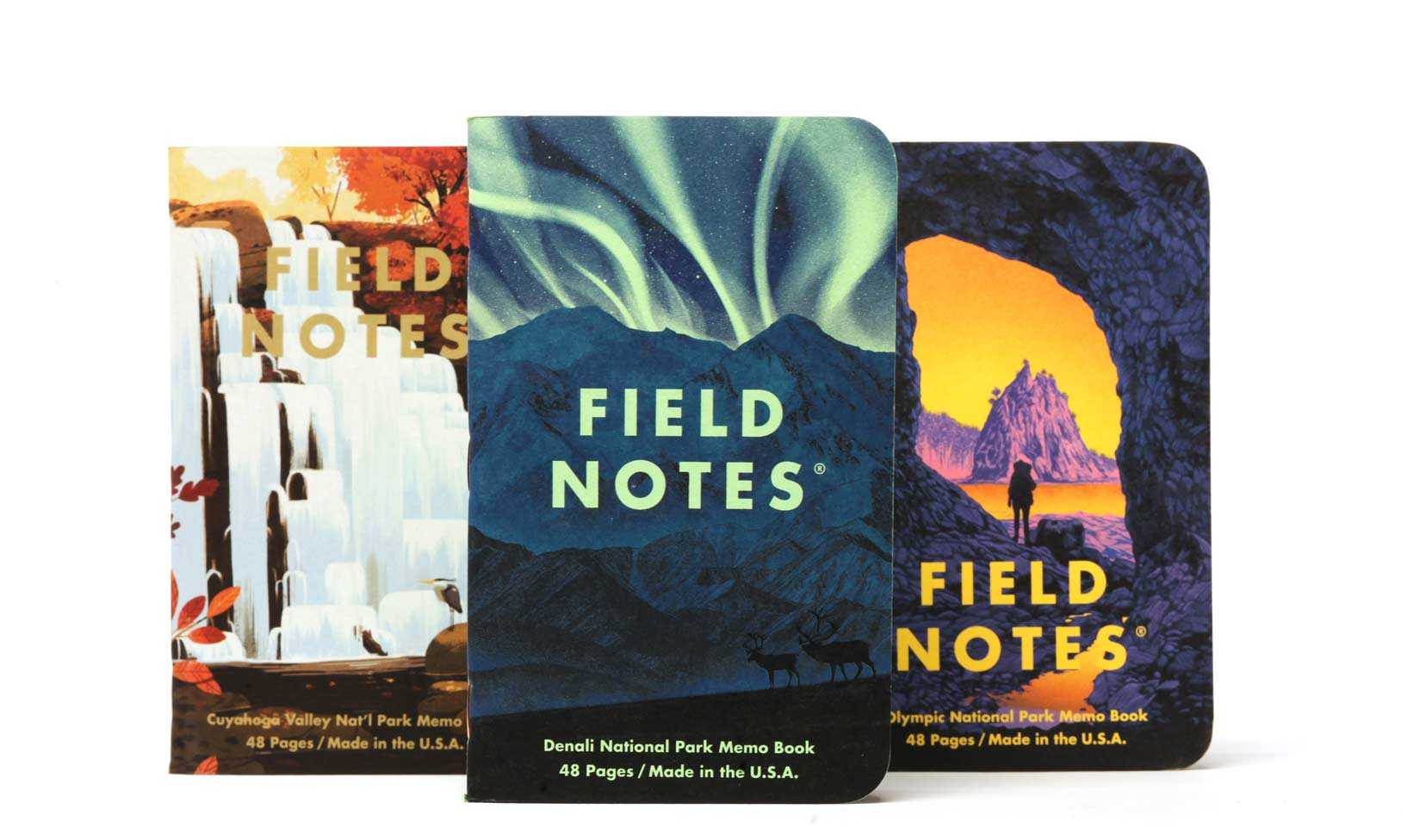 Field Notes National Park Book 3-pack Graph paper Series E | Grognard Games