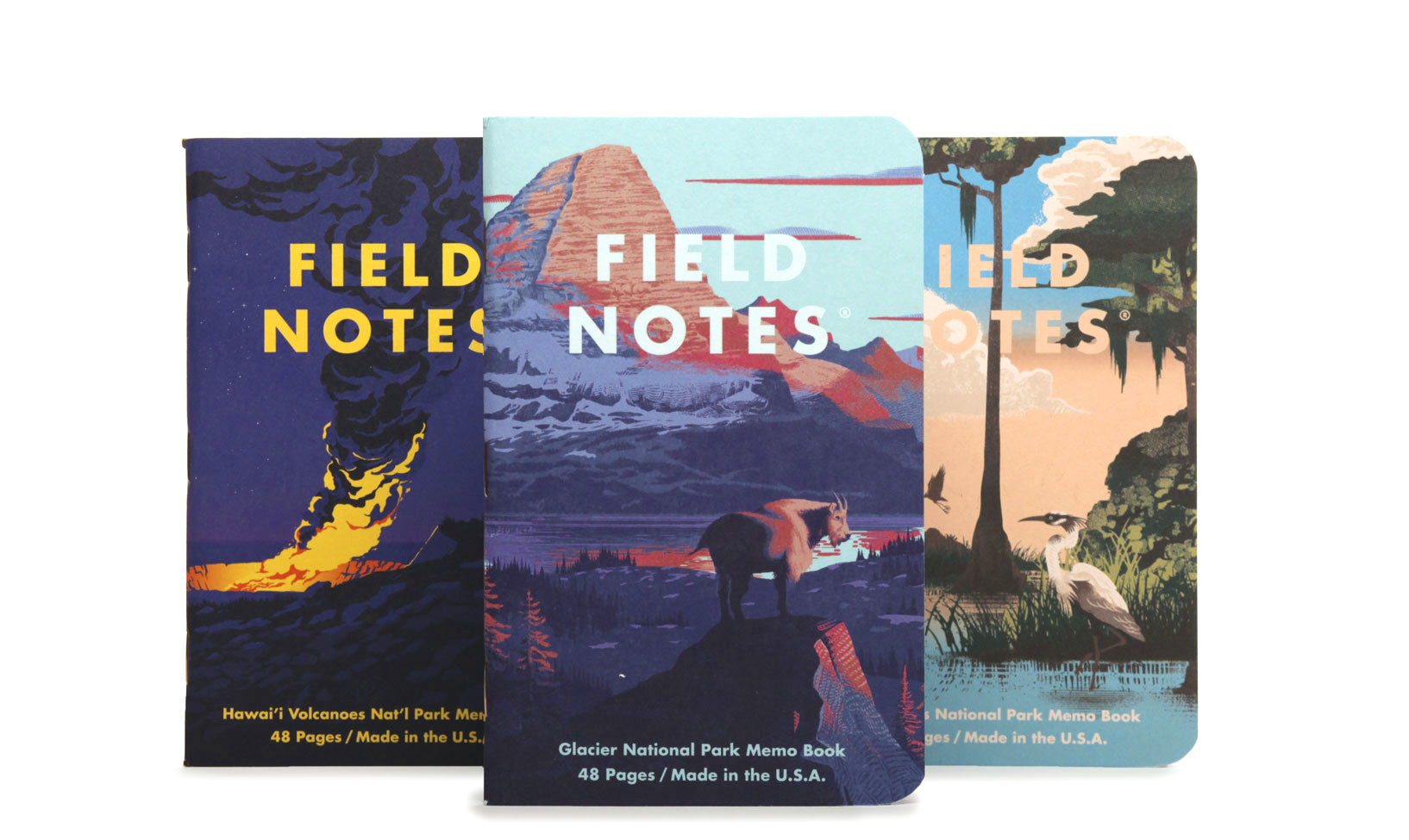 Field Notes National Park Book 3-pack Graph paper Series F | Grognard Games