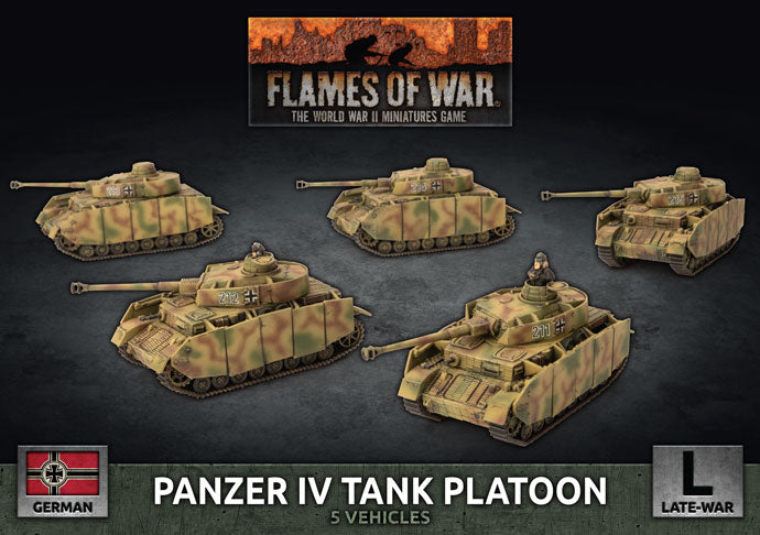Panzer IV Tank Platoon (Plastic) (GBX142) | Grognard Games