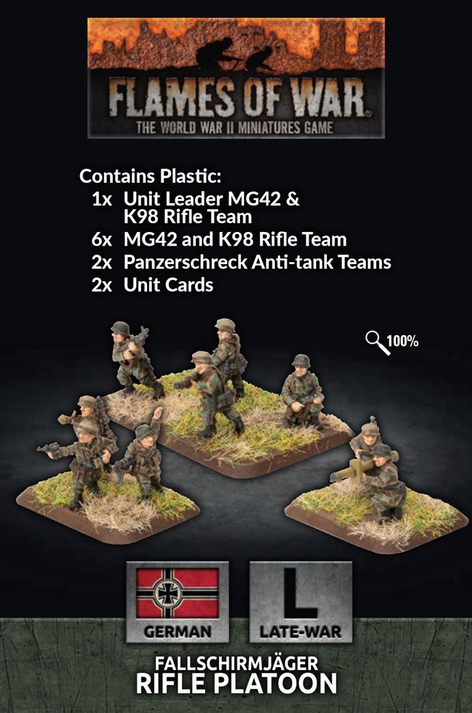 Fallschrimjager Rifle Platoon: Flames of War | Grognard Games
