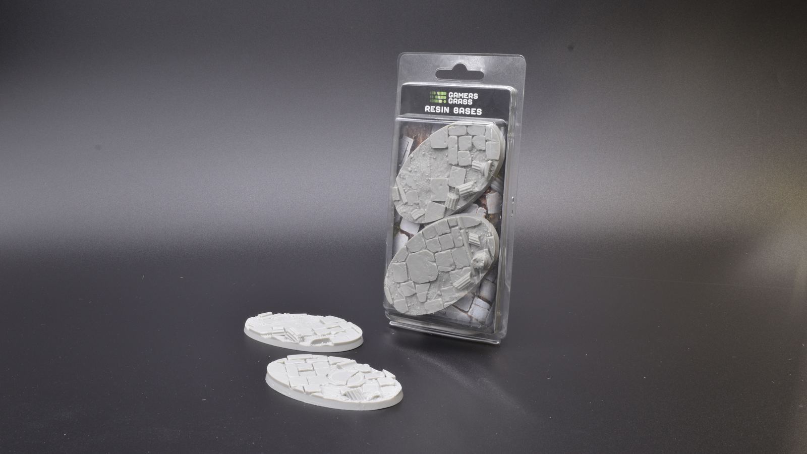 Gamers Grass Resin Bases Temple 60mm Oval | Grognard Games