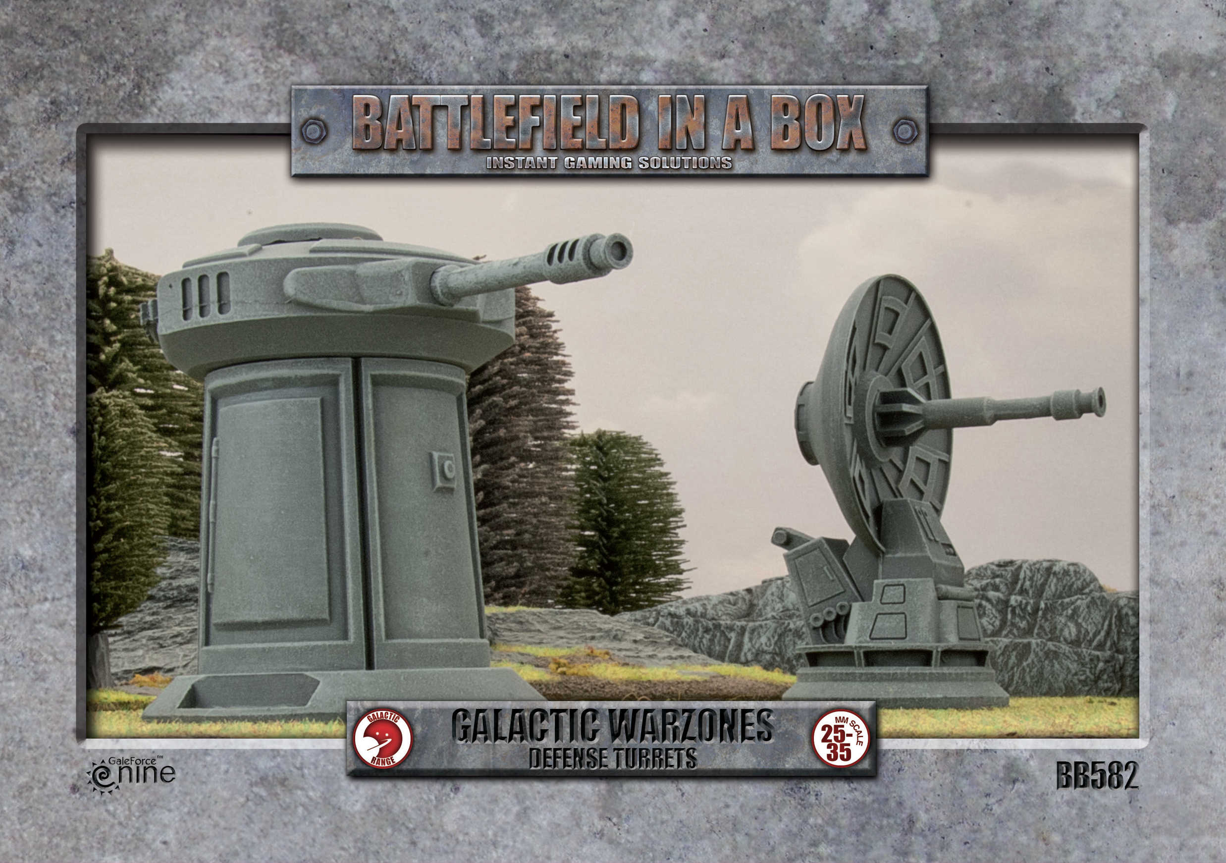 BB582 Galactic Warzones - Defense Turrets | Grognard Games