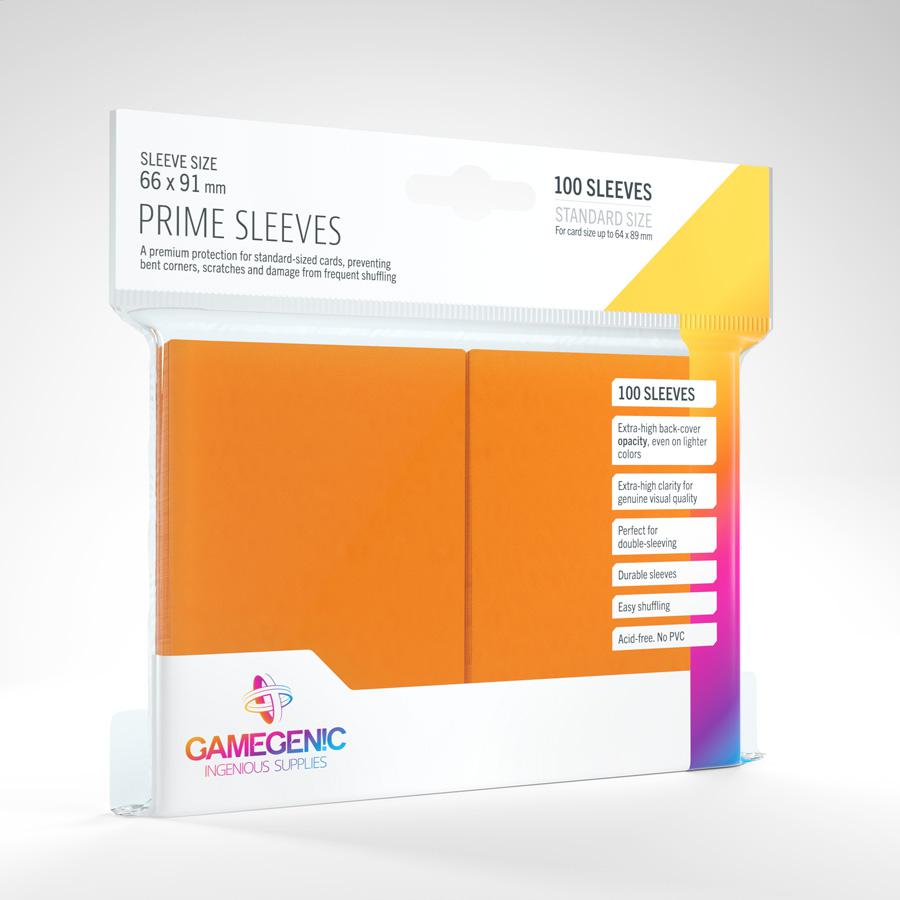 Gamegenic GG1023 Prime Sleeves Orange | Grognard Games