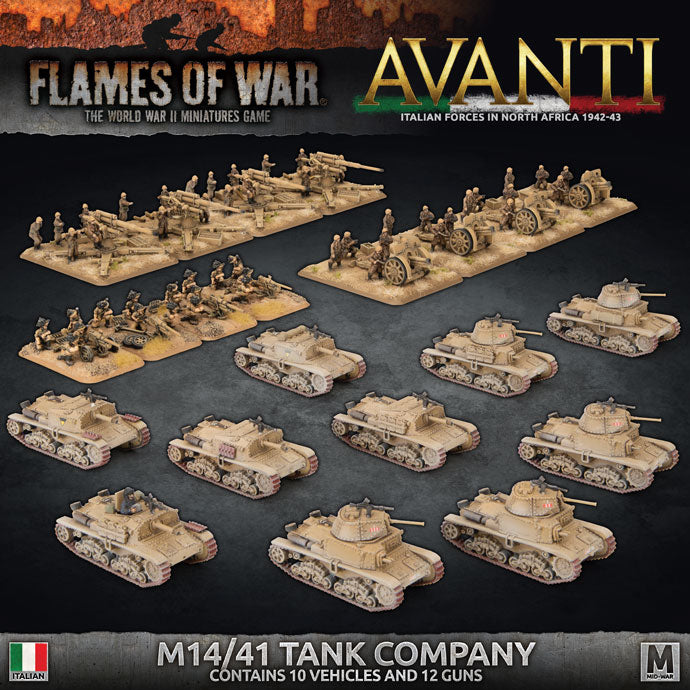 Flames of War Italian M14/41 Tank Company | Grognard Games