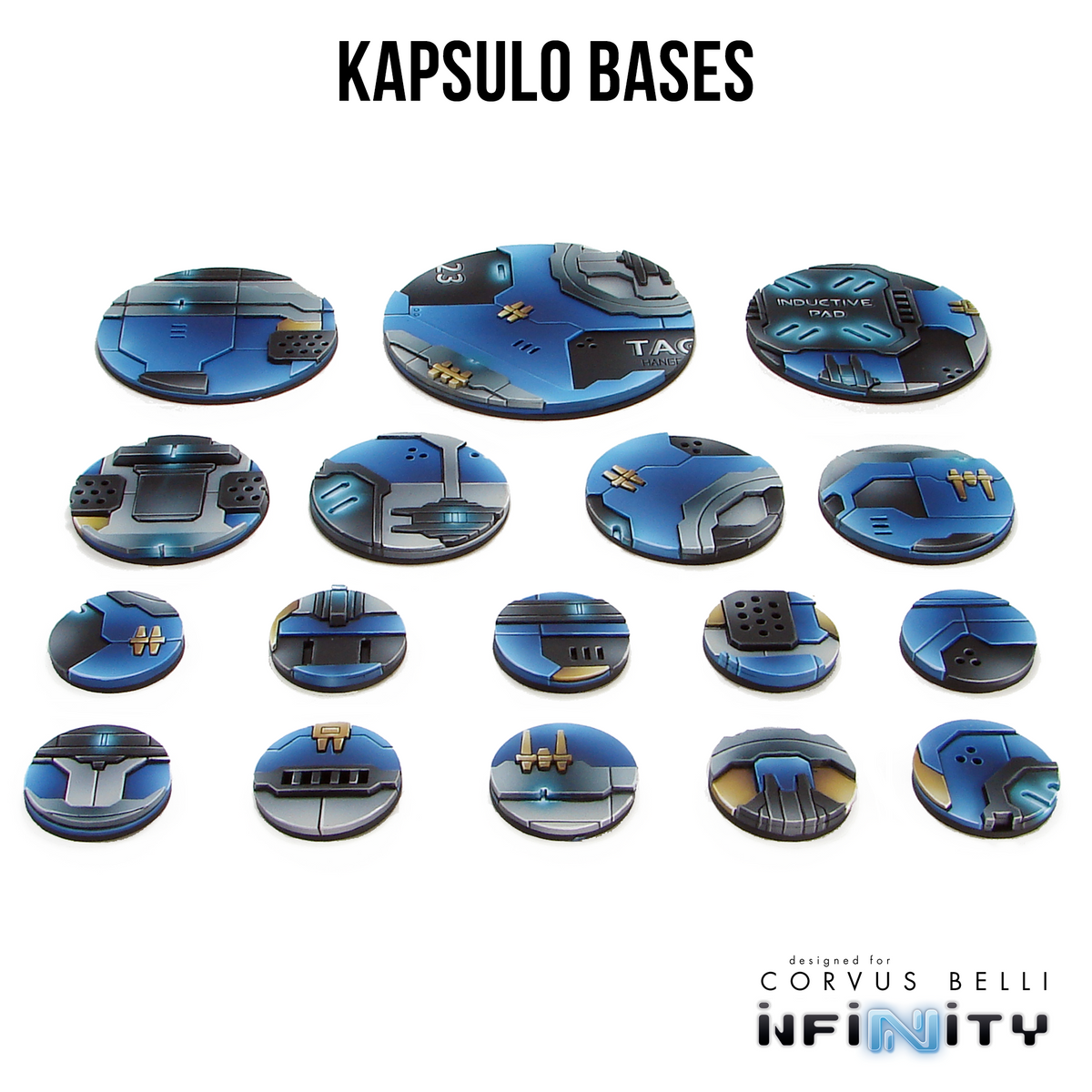 Kapsulo Precinct Bases Full Set | Grognard Games