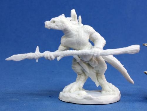 Bones 77154 Lizardman Spearman | Grognard Games