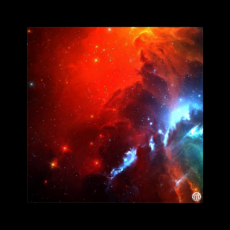 Mats by Mars: Fire Storm Tabletop Wargaming Space Play Mat 36"x36" | Grognard Games