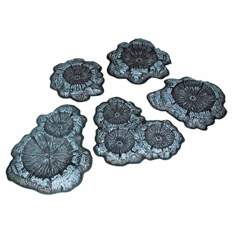 Crater Set Unpainted | Grognard Games