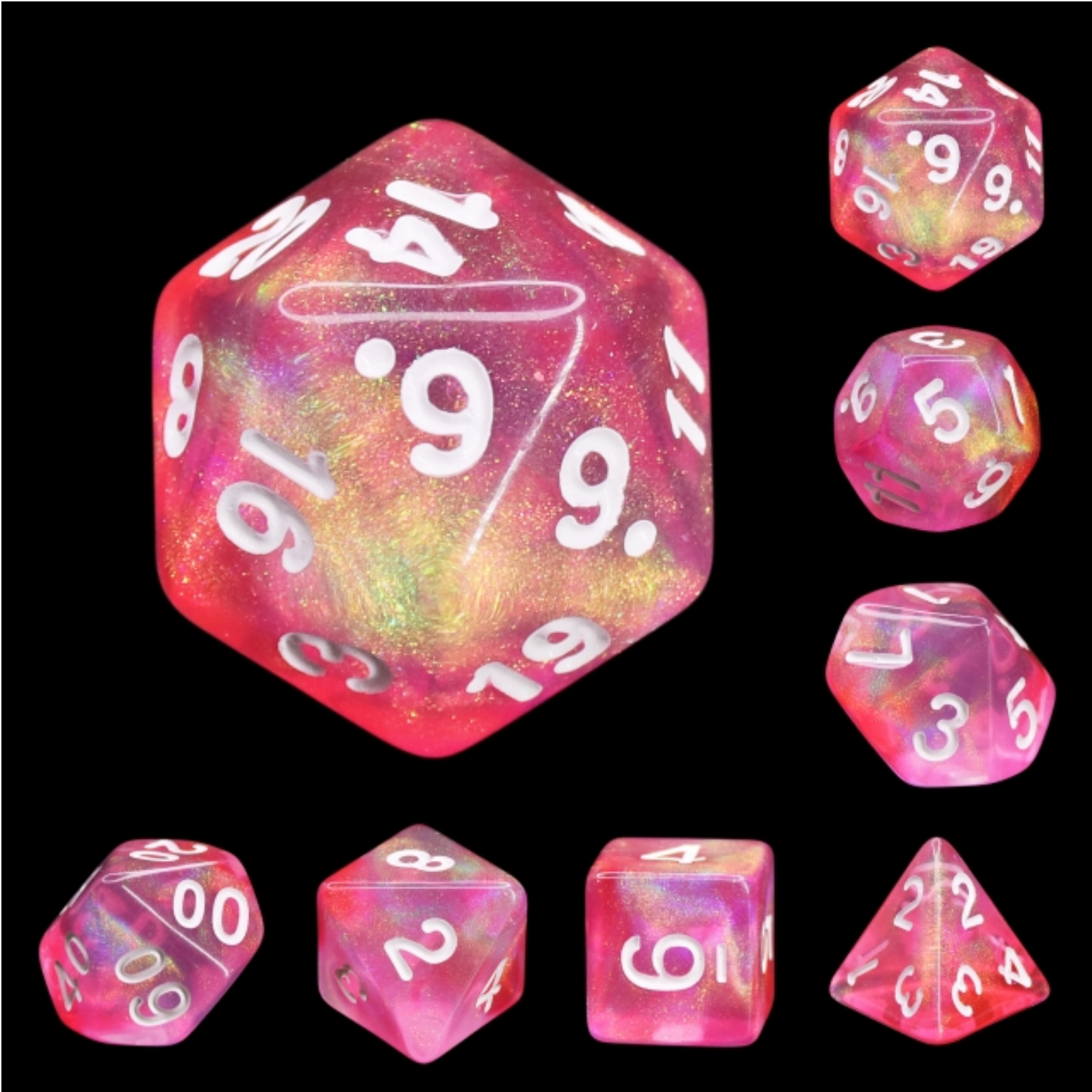 Foam Brain Games Pink Bunny RPG Dice Set | Grognard Games