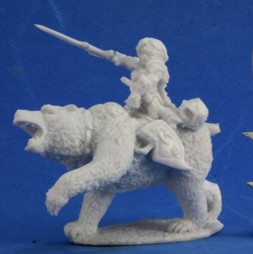 Bones 77353 Ursula, Dwarven Bear Rider | Grognard Games