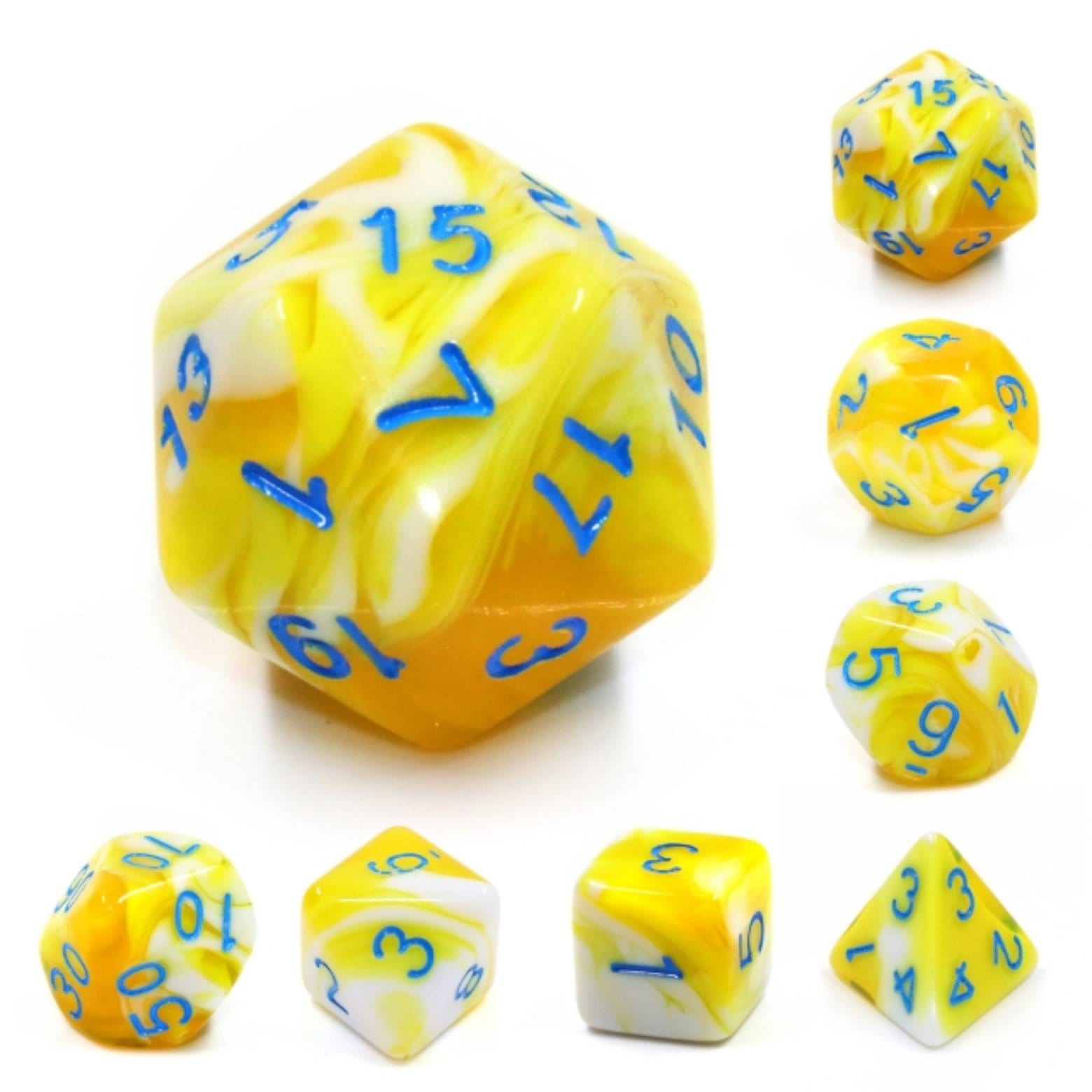 Foam Brain Games LEMON CREAM RPG DICE SET | Grognard Games