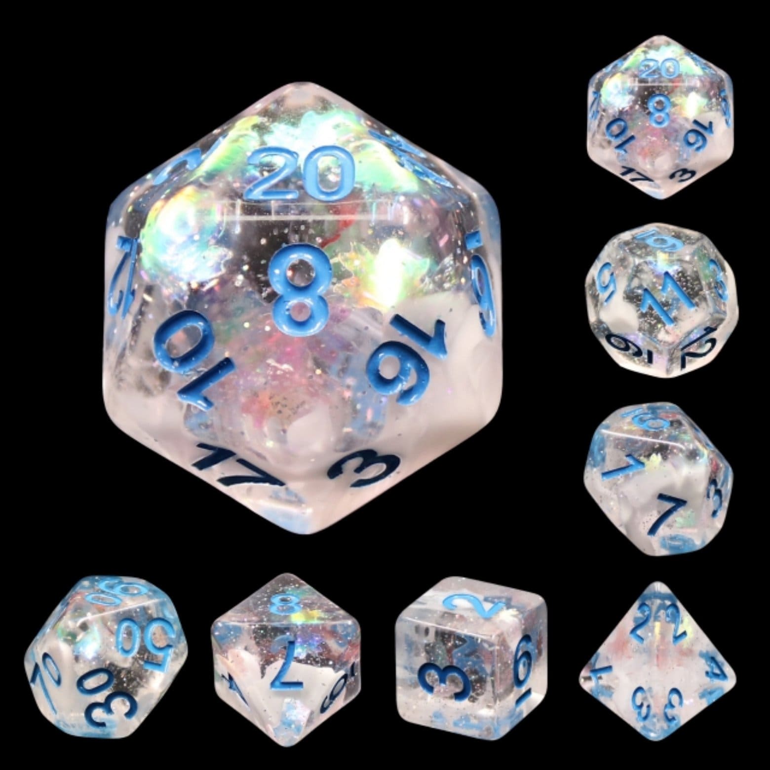 Foam Brain Games Blue Notes RPG Dice Set | Grognard Games