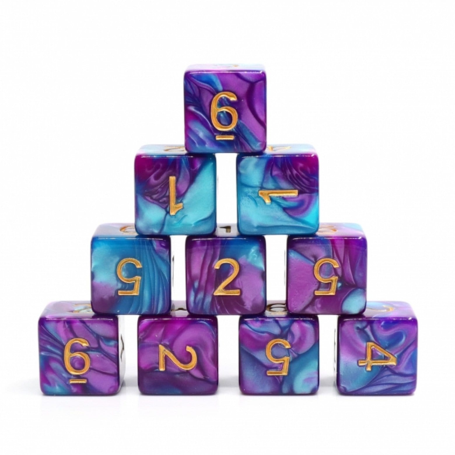 Foam Brain Games MERMAID BEACH -12 PIECE D6'S | Grognard Games