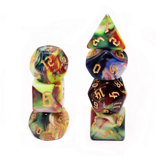 Foam Brain Games SECRET GARDEN RPG DICE SET | Grognard Games