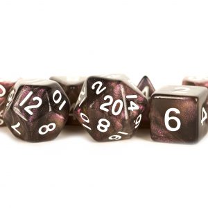 Metallic Dice Games Stardust Supervolcano 16mm Polyhedral Dice Set | Grognard Games