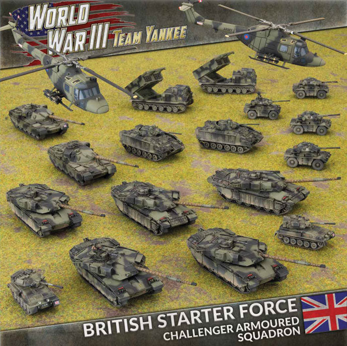 British Starter Force Challenger Armored Squadron | Grognard Games