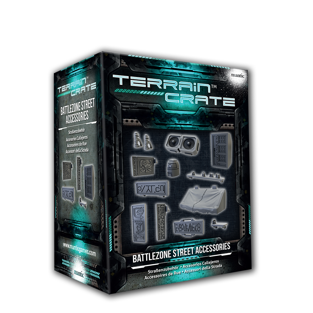 Terrain Crate Deadzone Battlezone Street Accessories | Grognard Games