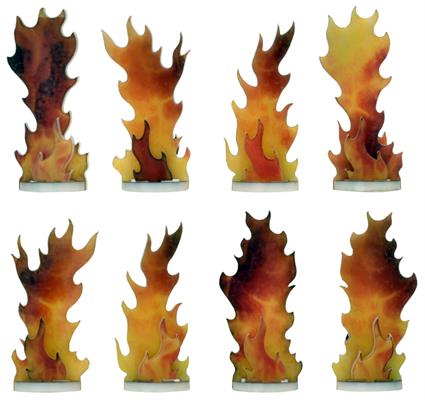 Flames of War Destroyed Markers (x8 Markers) AT005 | Grognard Games