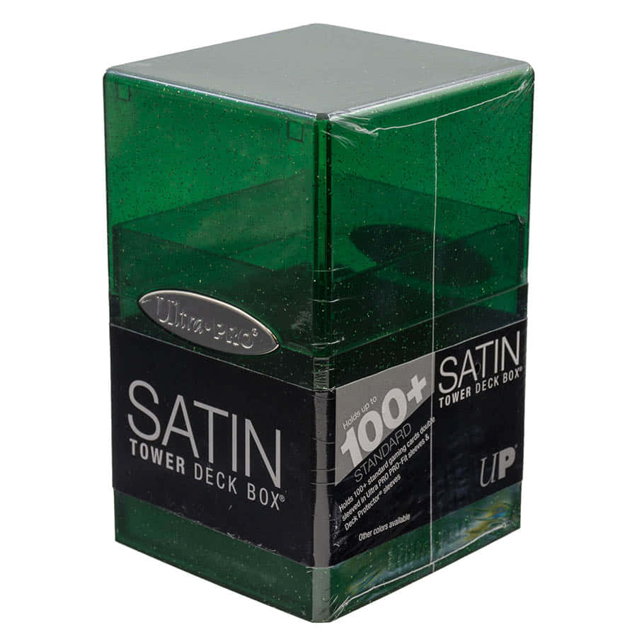 Ultra Pro Satin Tower Deck Box Glitter Green | Grognard Games