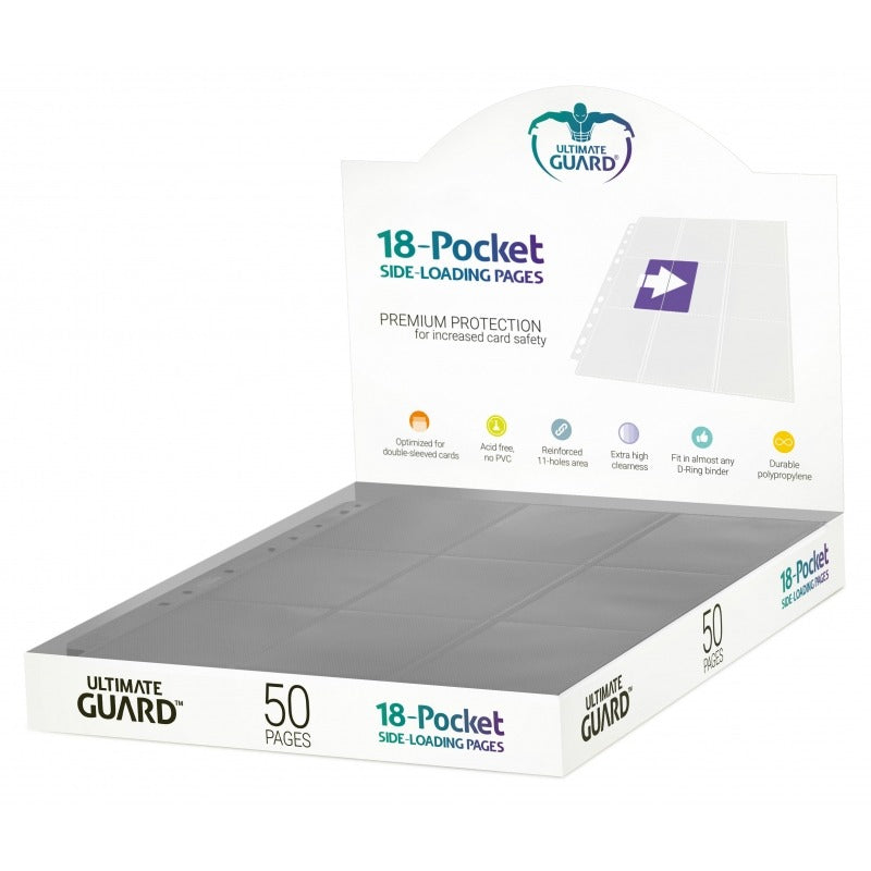 Ultimate Guard18-Pocket Side Loading Pages (Black) | Grognard Games