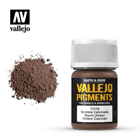 Vallejo Pigments Earth And Oxide Burnt Umber 73.110 | Grognard Games