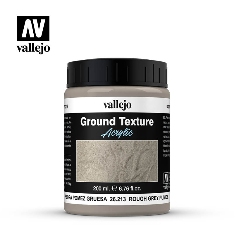 26.213 Acrylic Ground Texture 200 ml Rough Grey Pumice | Grognard Games
