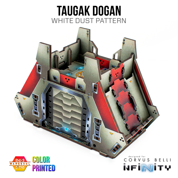 Infinity Warsenal MDF Terrain Set: Taugak Dogan Color Print White Dust | Grognard Games