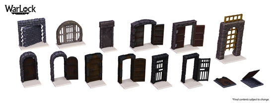 Warlock Tiles: Doors and Archways | Grognard Games