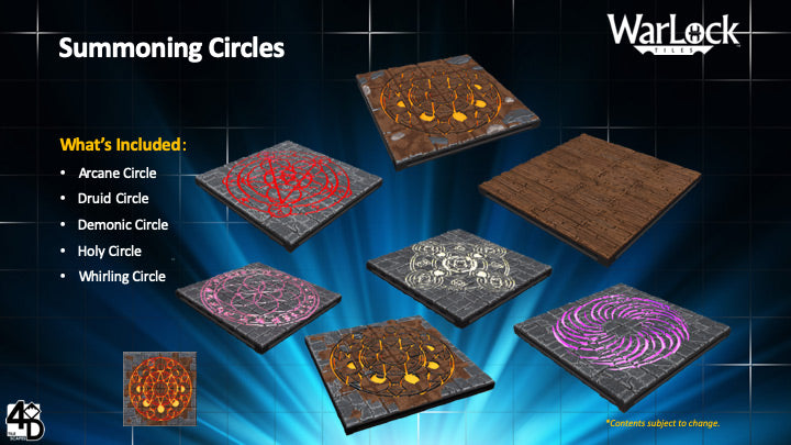 Warlock Tiles: Summoning Circles | Grognard Games