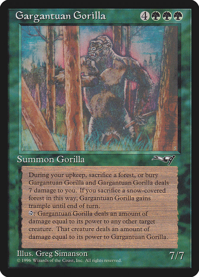 Gargantuan Gorilla [Alliances] | Grognard Games