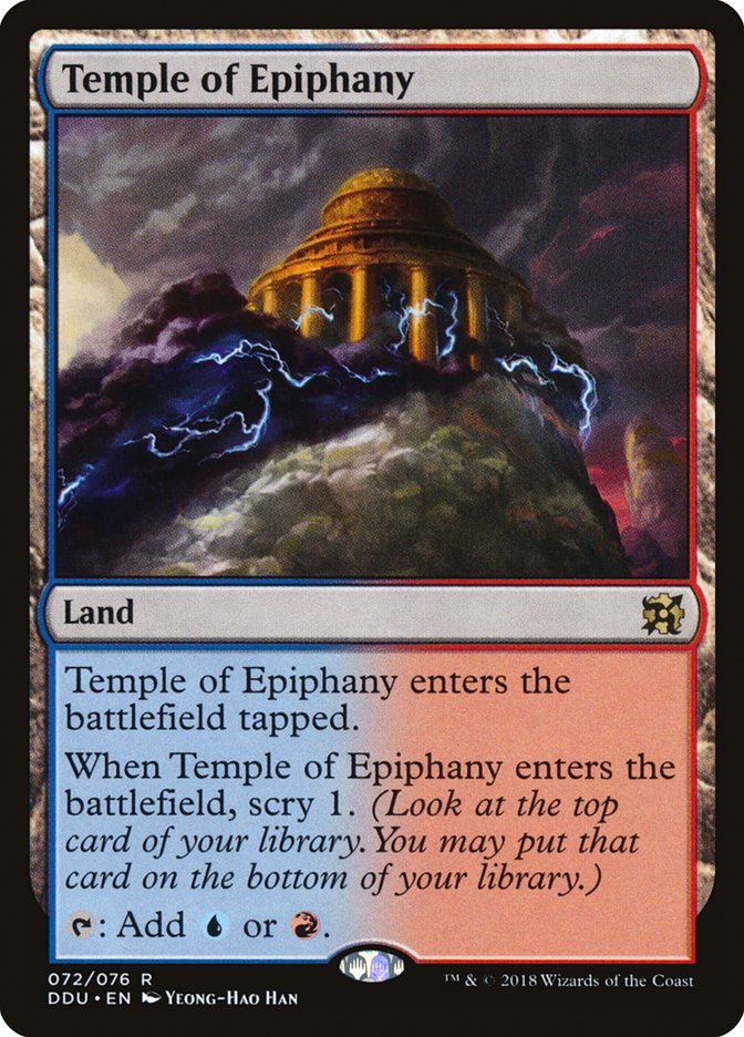 Temple of Epiphany [Duel Decks: Elves vs. Inventors] | Grognard Games