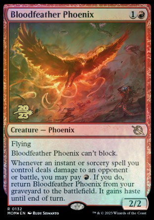 Bloodfeather Phoenix [March of the Machine Prerelease Promos] | Grognard Games