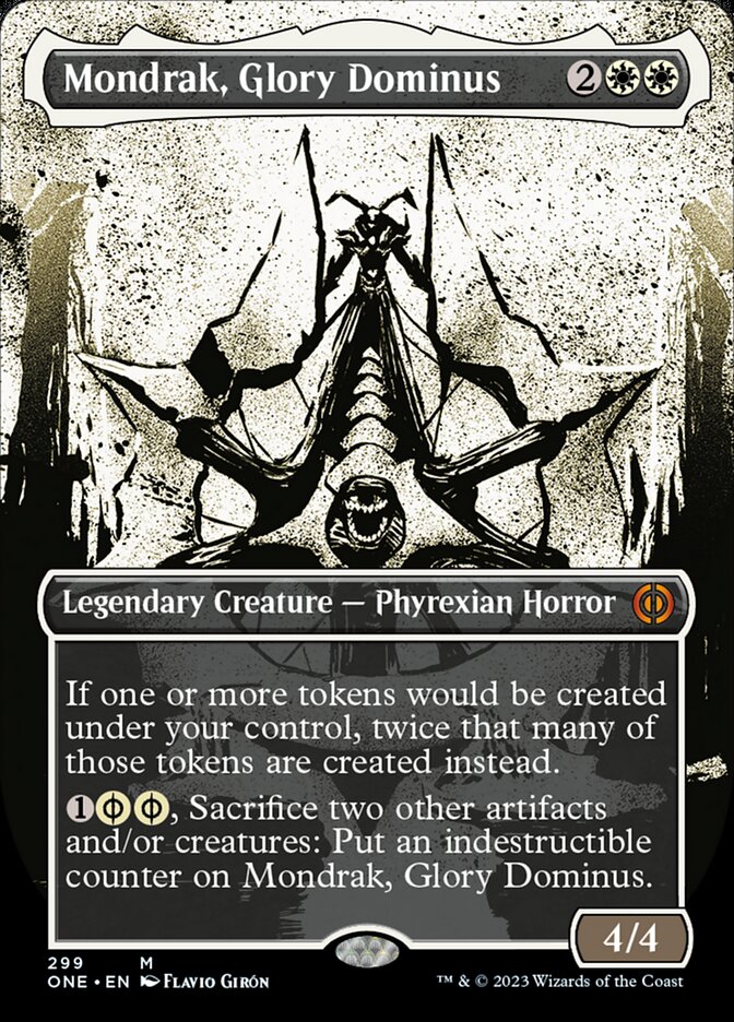 Mondrak, Glory Dominus (Borderless Ichor) [Phyrexia: All Will Be One] | Grognard Games