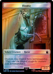 Horse // Clue (0053) Double-Sided Token (Surge Foil) [Doctor Who Tokens] | Grognard Games