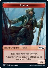 Pirate // Treasure Double-sided Token [Core Set 2021 Tokens] | Grognard Games