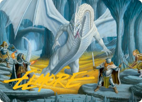 Cave of the Frost Dragon Art Card (Gold-Stamped Signature) [Dungeons & Dragons: Adventures in the Forgotten Realms Art Series] | Grognard Games