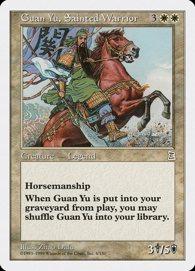 Guan Yu, Sainted Warrior [Portal Three Kingdoms] | Grognard Games