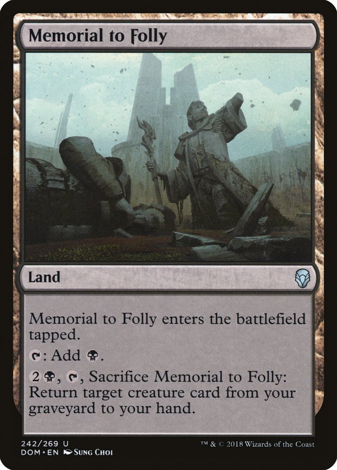 Memorial to Folly [Dominaria] | Grognard Games