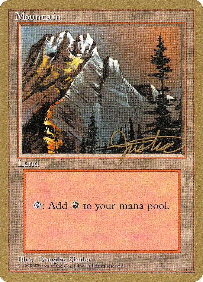 Mountain (mj373) (Mark Justice) [Pro Tour Collector Set] | Grognard Games